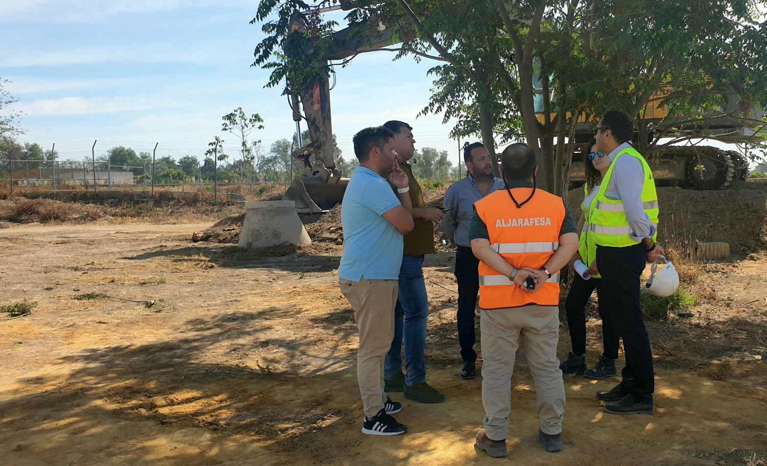 VISITA ALCALDE OBRA ALJARAFESA