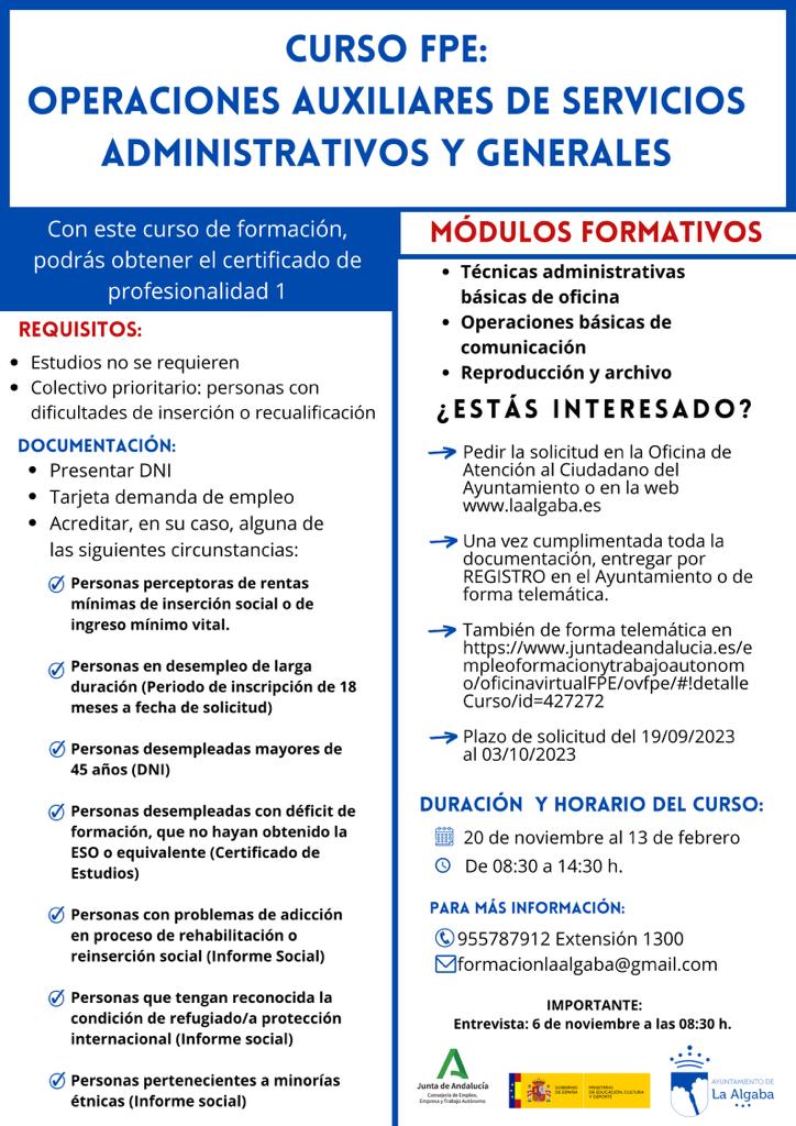 CARTEL CURSO FPE